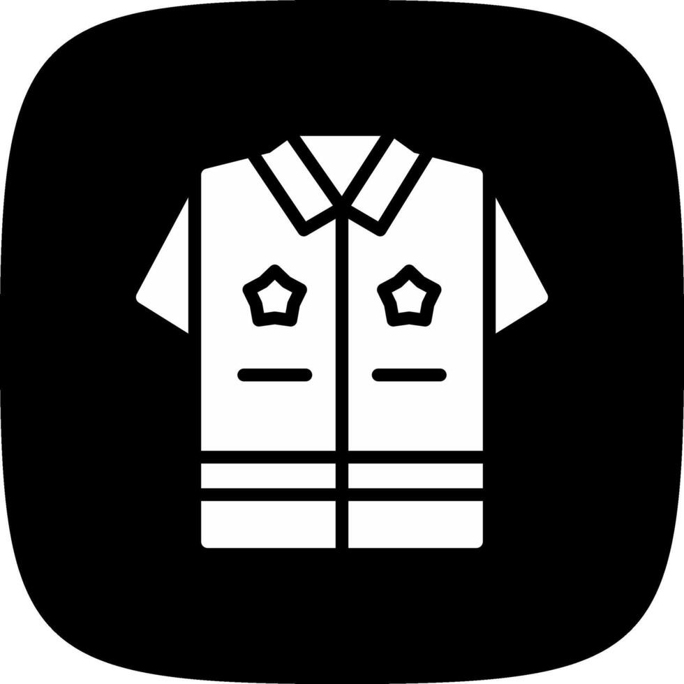 Police Uniform Creative Icon Design vector
