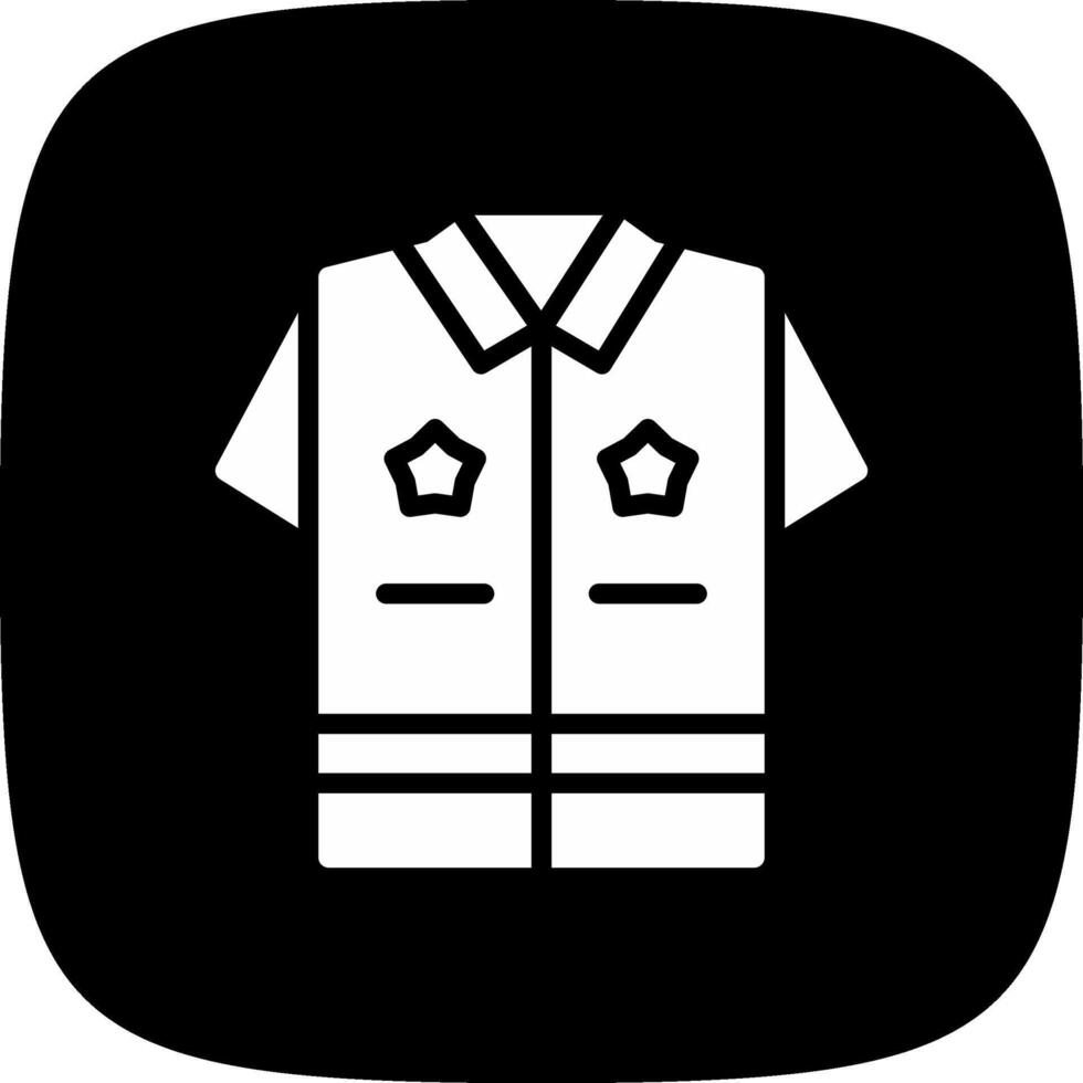 Police Uniform Creative Icon Design vector