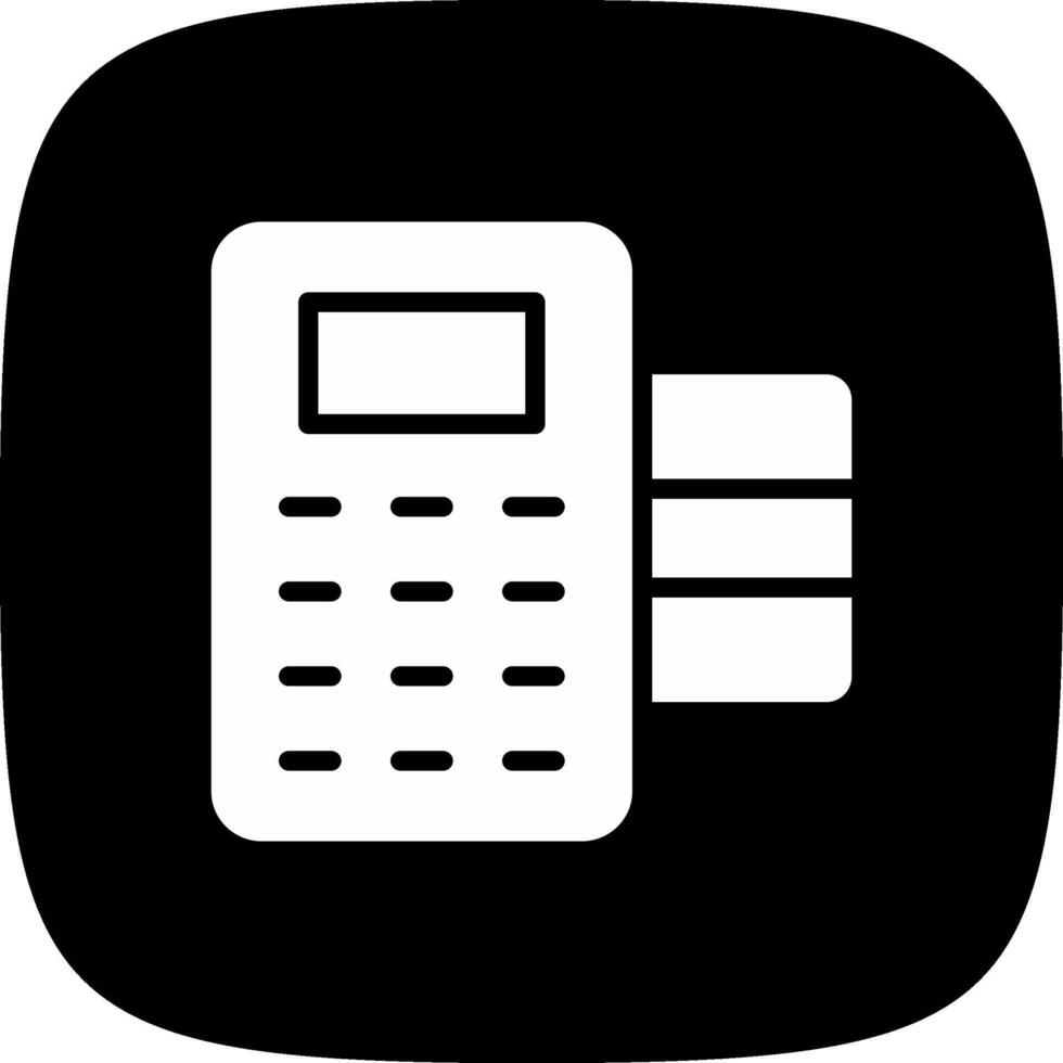 POS Terminal Creative Icon Design vector