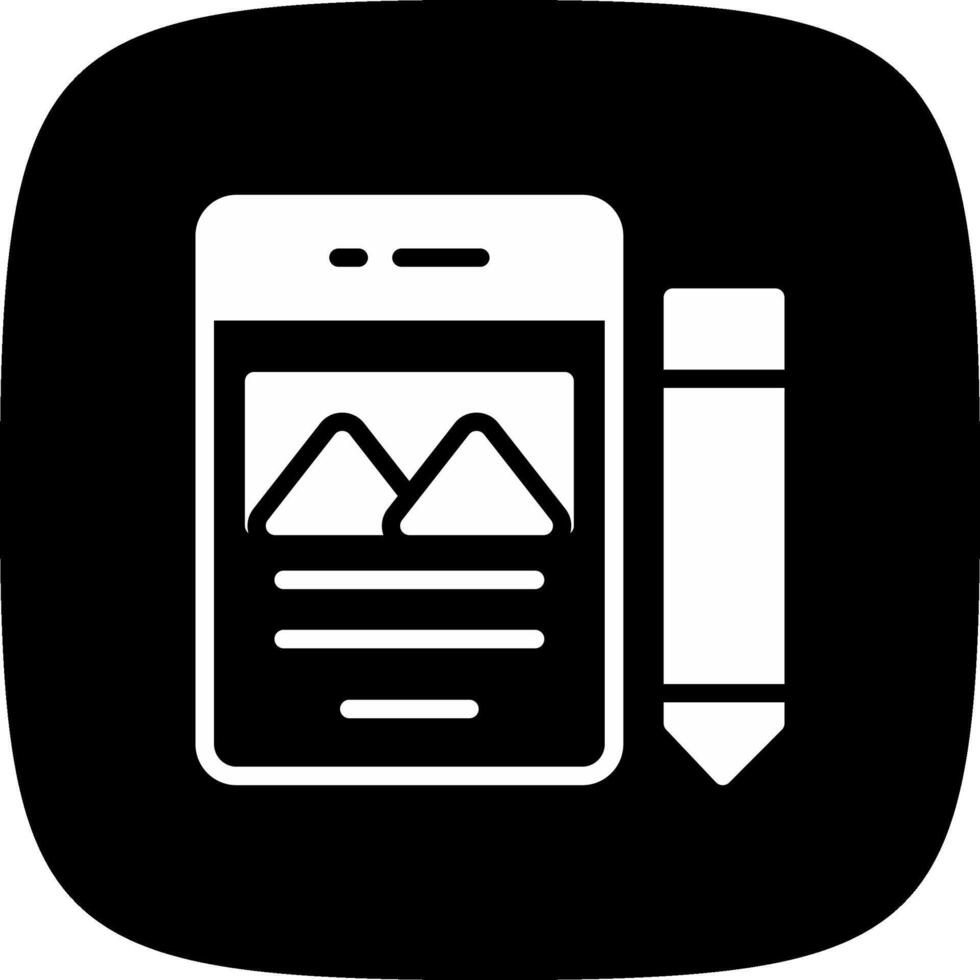 glyph corner inverted Design vector
