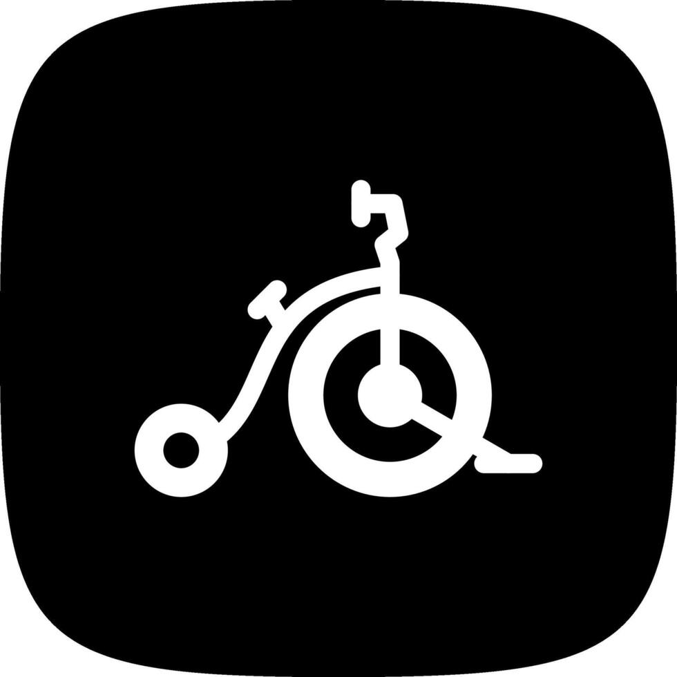 diseño de icono creativo de bicicleta de circo vector