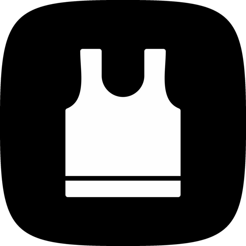 Tank Top Creative Icon Design vector