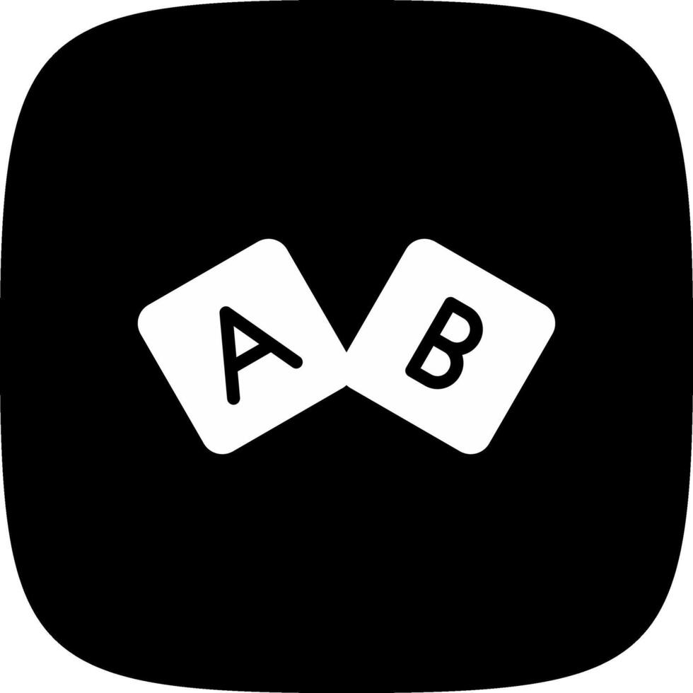 diseño de icono creativo de bloque abc vector