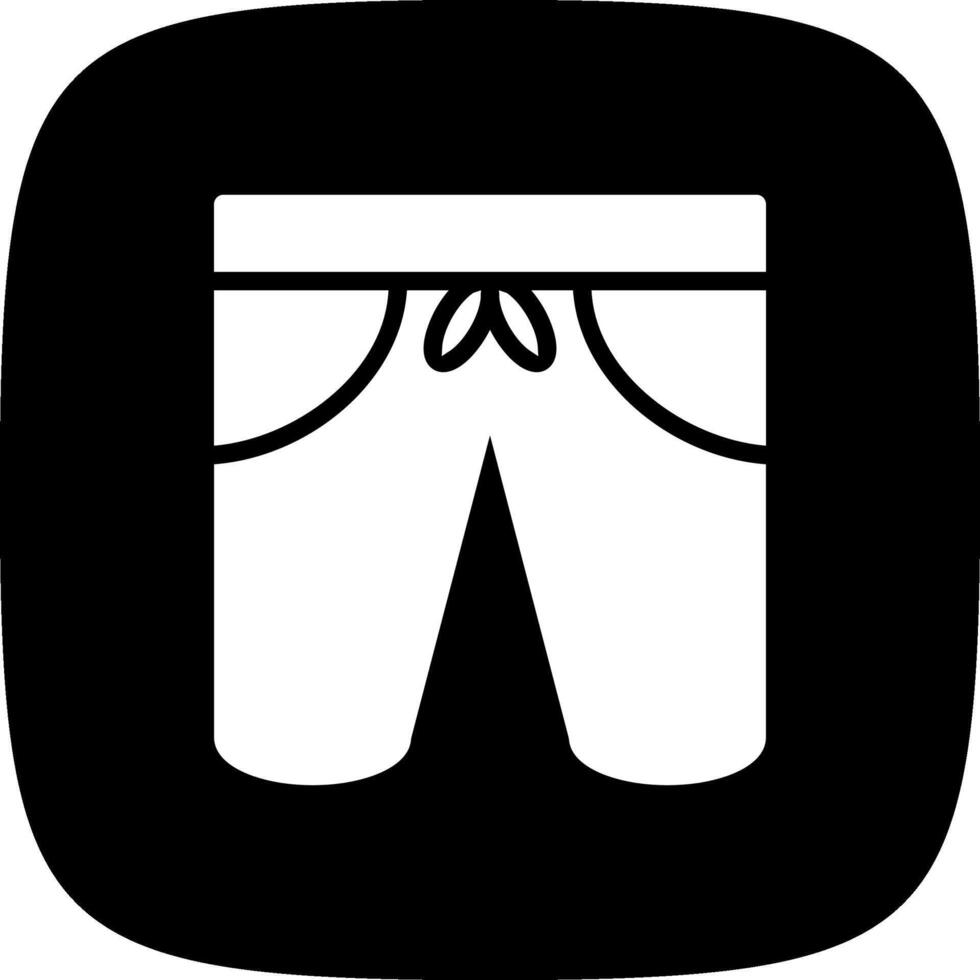 diseño de icono creativo de pantalones cortos vector