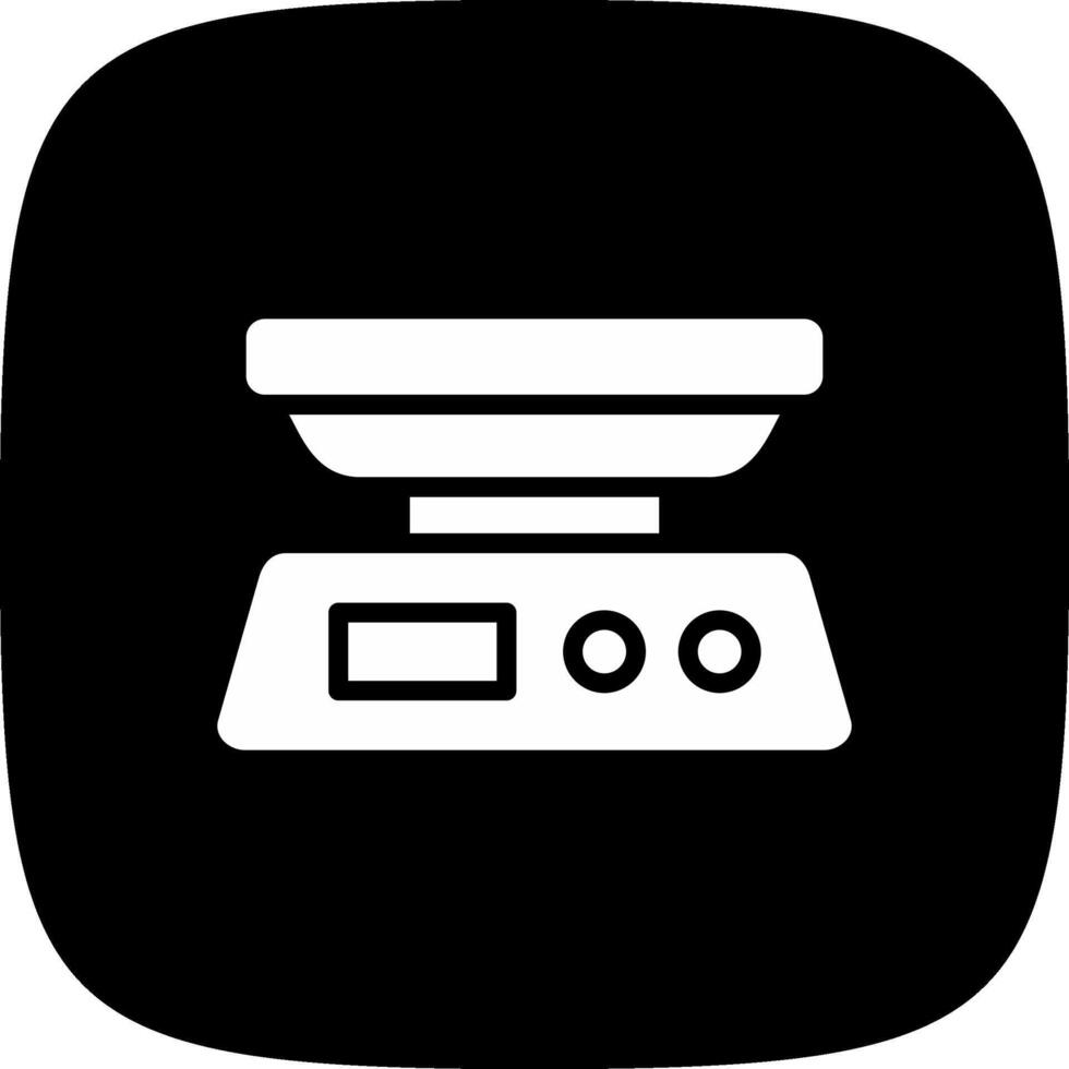 Food Scale Creative Icon Design vector