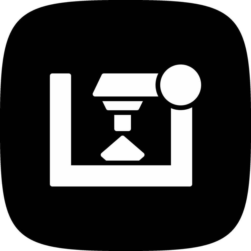 3D Printer Creative Icon Design vector