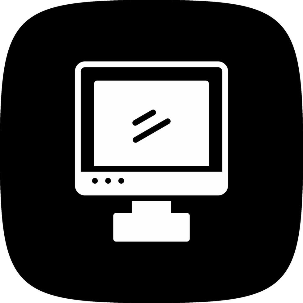 glyph corner inverted Design vector