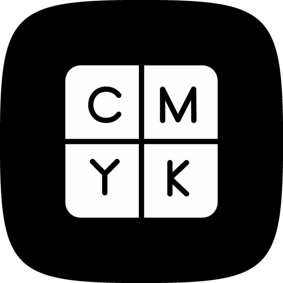 diseño de icono creativo cmyk vector