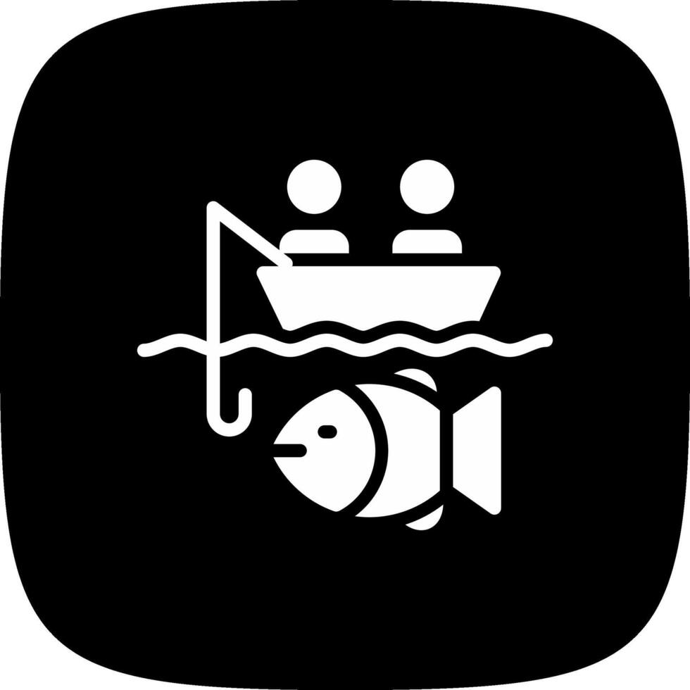 Big Game Fishing Creative Icon Design vector