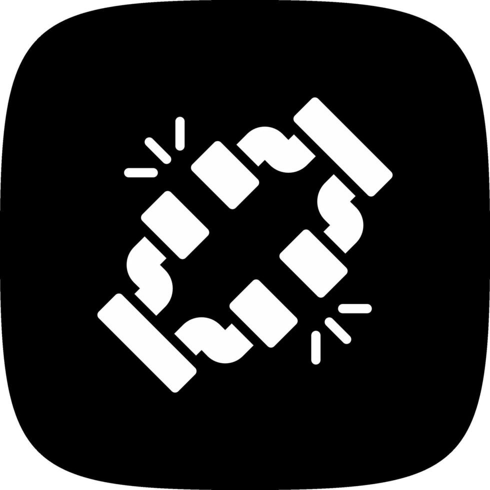 Broken Wire Creative Icon Design vector