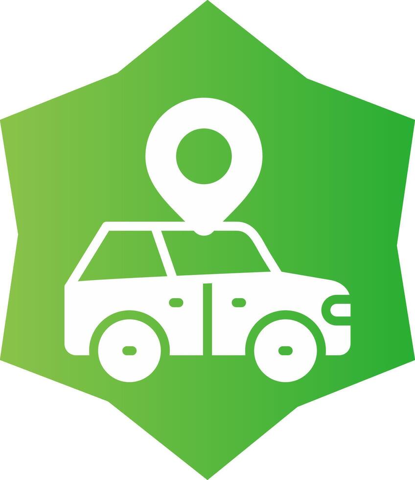 Car Location Creative Icon Design vector