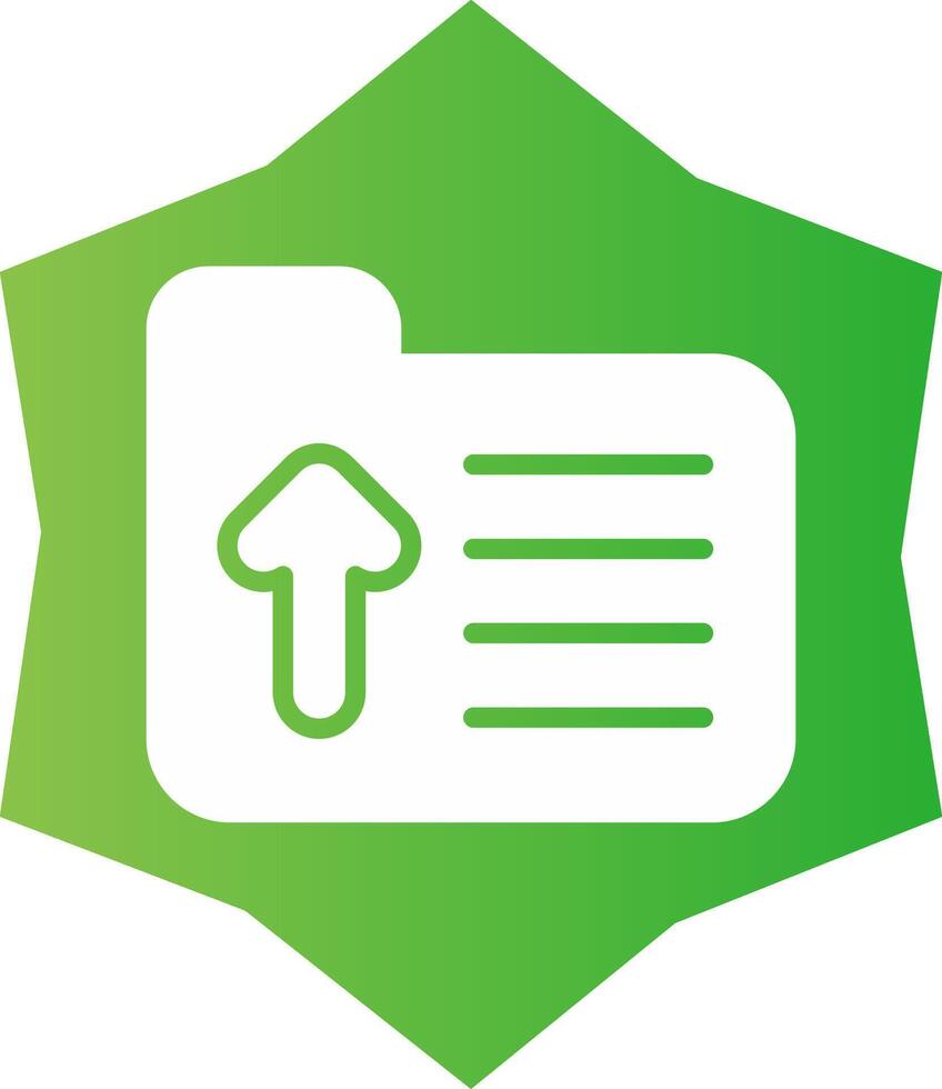 Folder Upload Creative Icon Design vector