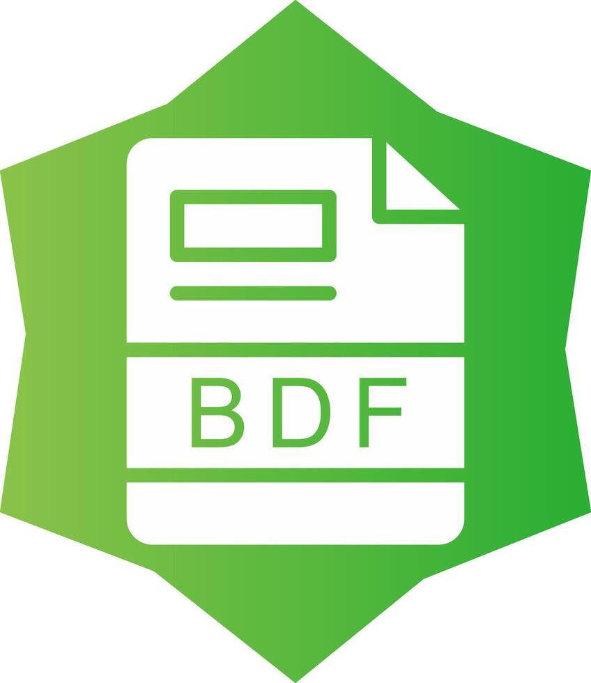 BDF Creative Icon Design vector