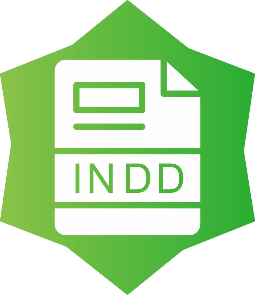 INDD Creative Icon Design vector