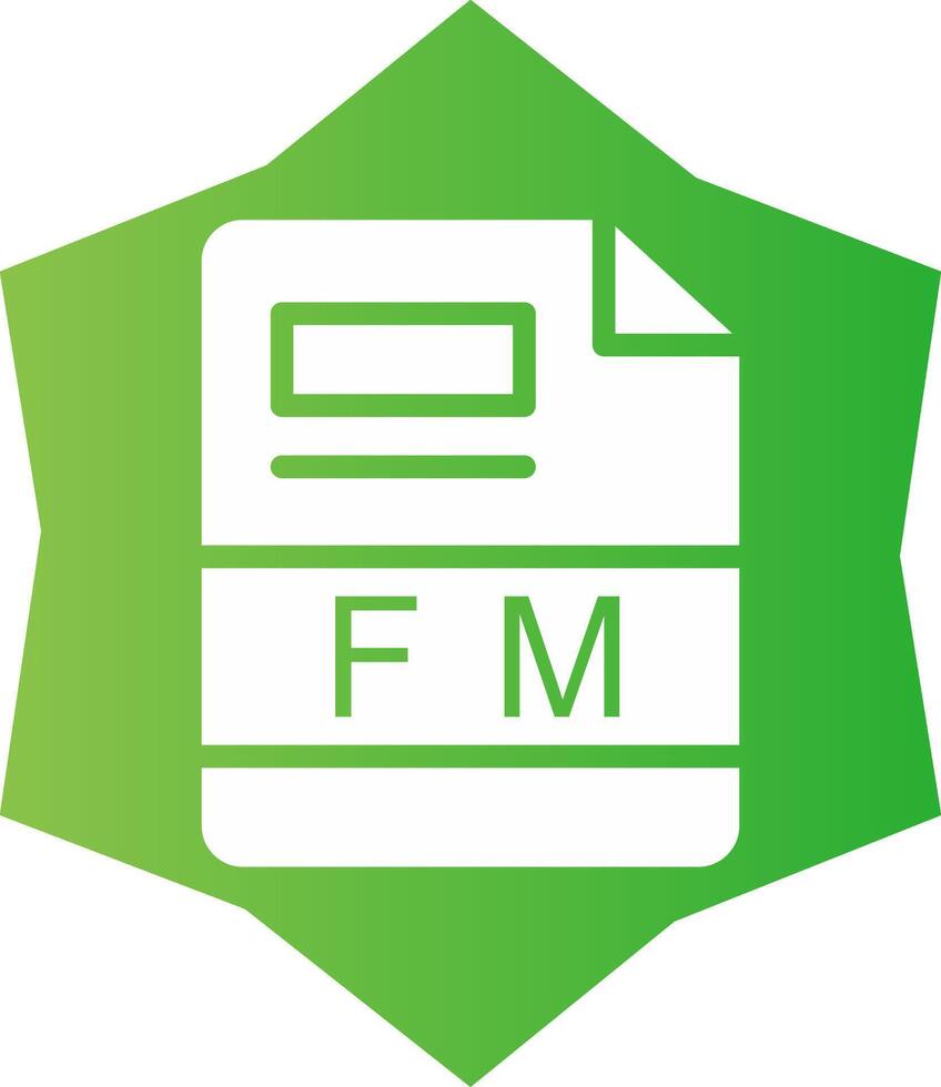 FM Creative Icon Design vector