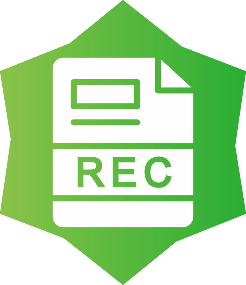 REC Creative Icon Design vector