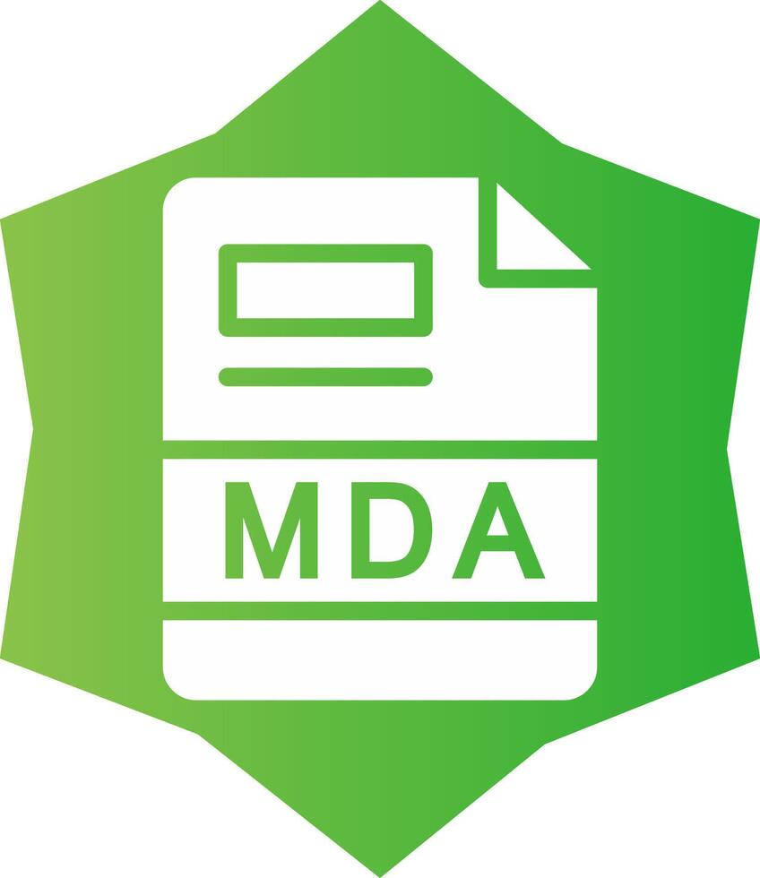 MDA Creative Icon Design vector