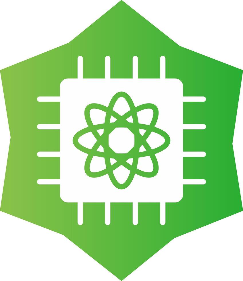 Quantum Computer Creative Icon Design vector