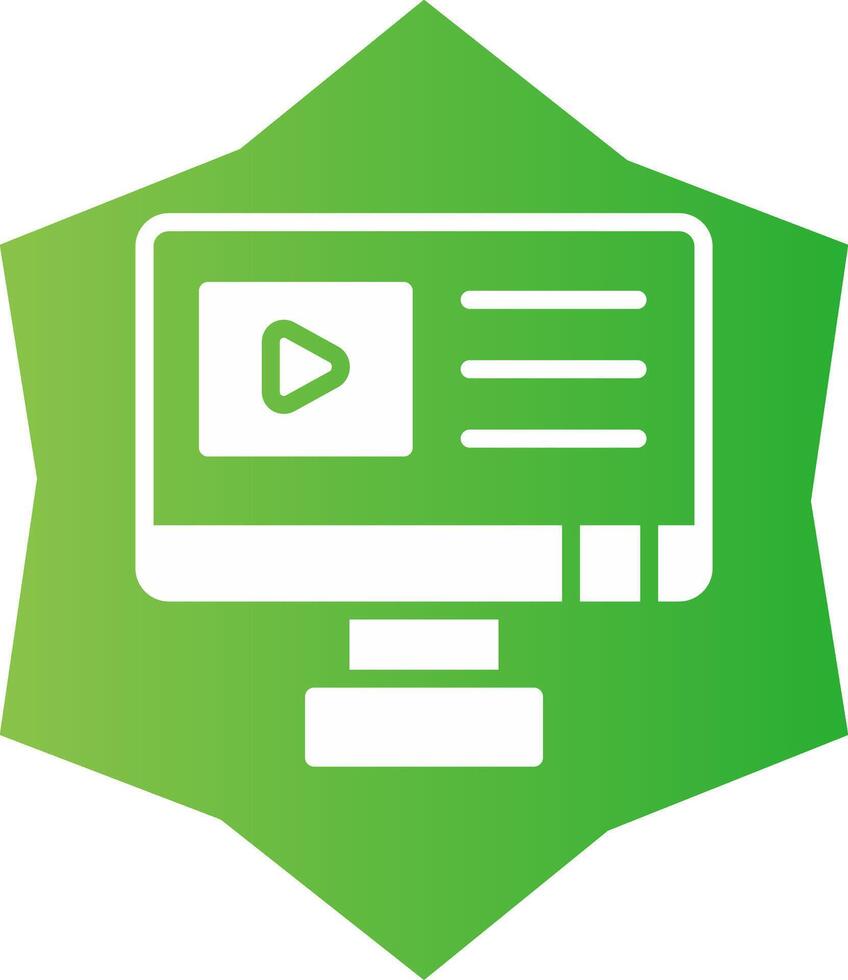 Youtuber Creative Icon Design vector