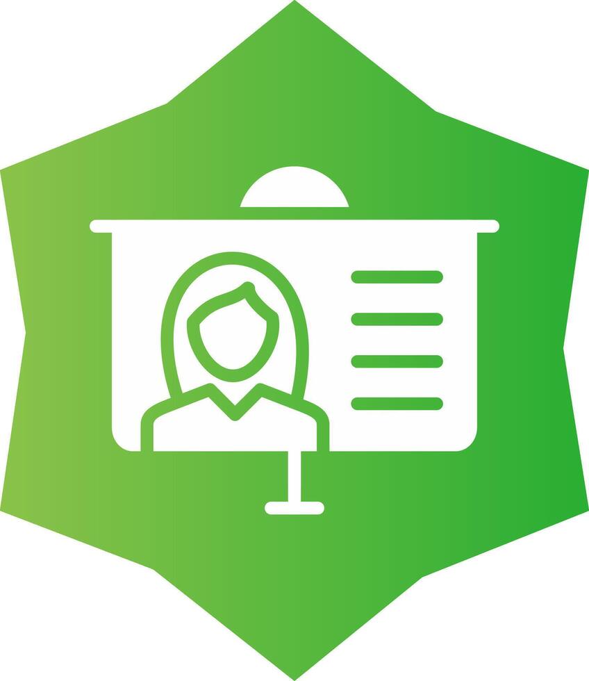 Projector Screen Creative Icon Design vector