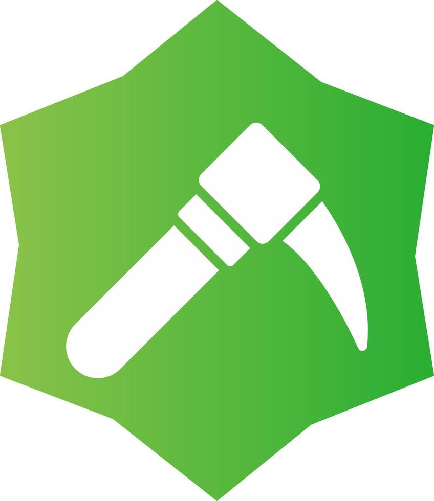 Pickaxe Creative Icon Design vector