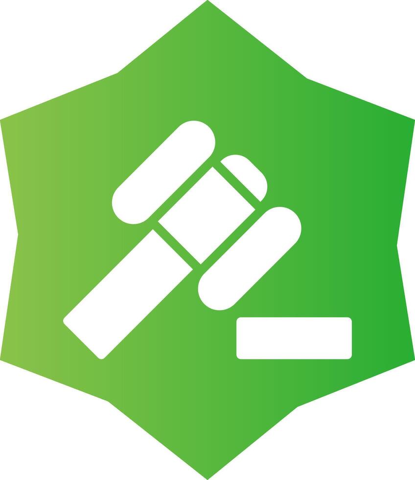 Law Hammer Creative Icon Design vector