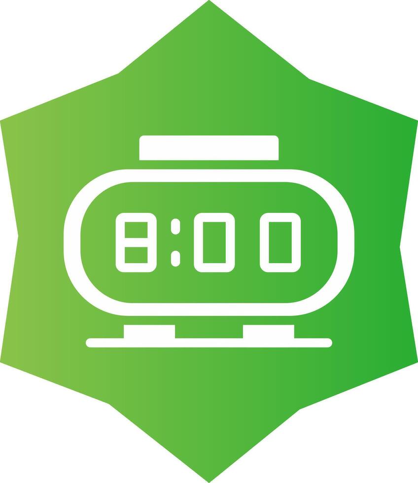 Digital Clock Creative Icon Design vector