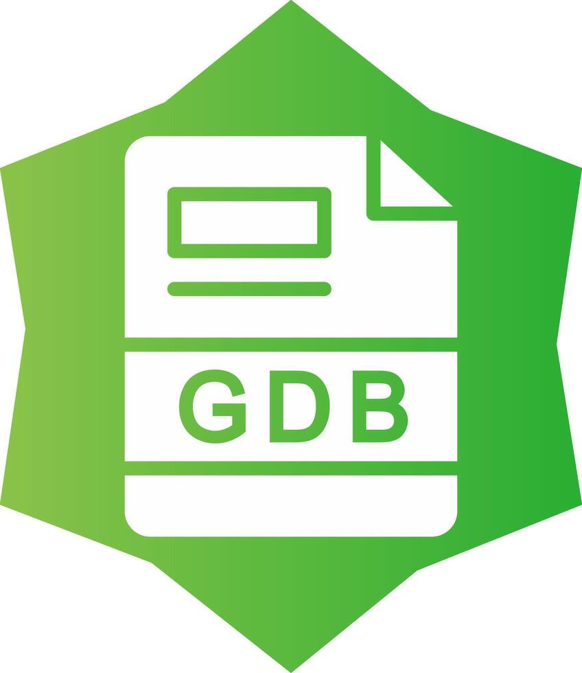 gdb creativo icono diseño vector