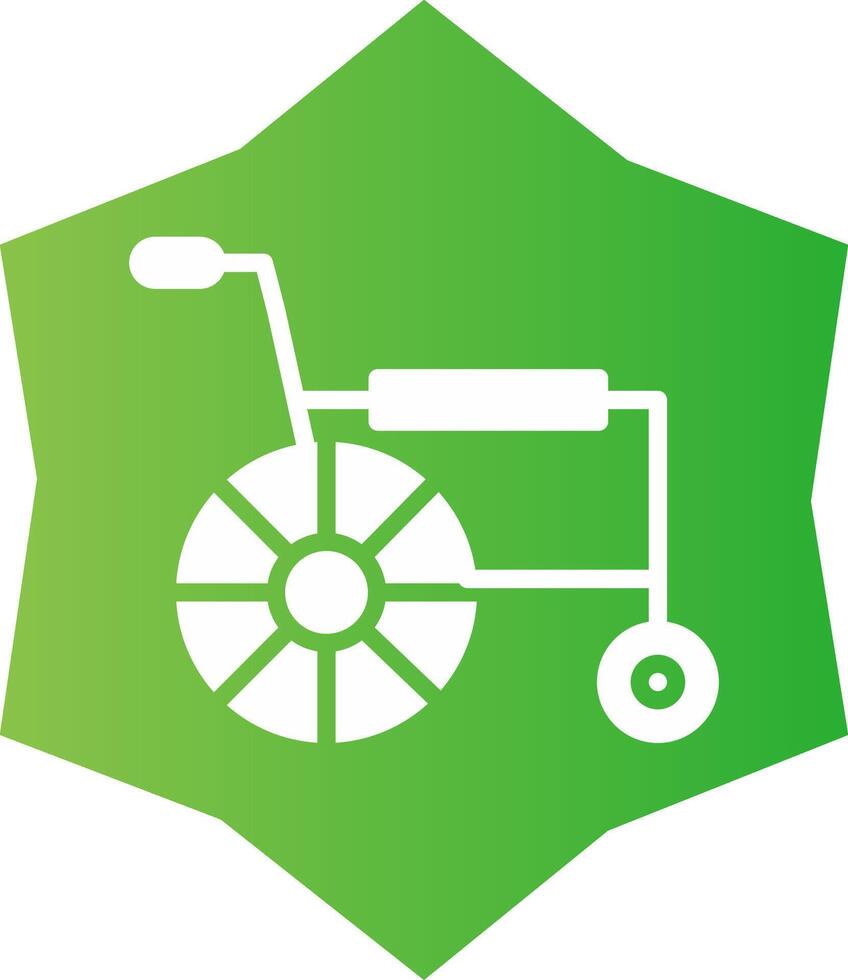 diseño de icono creativo de silla de ruedas vector