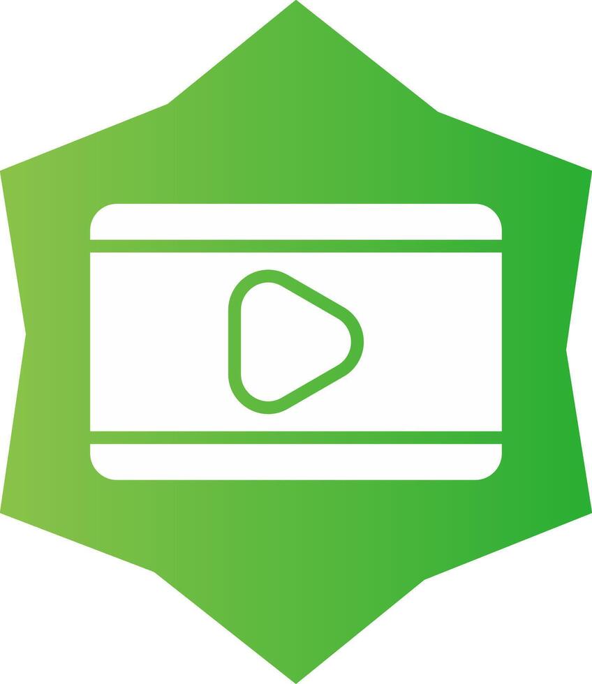Video Play Creative Icon Design vector