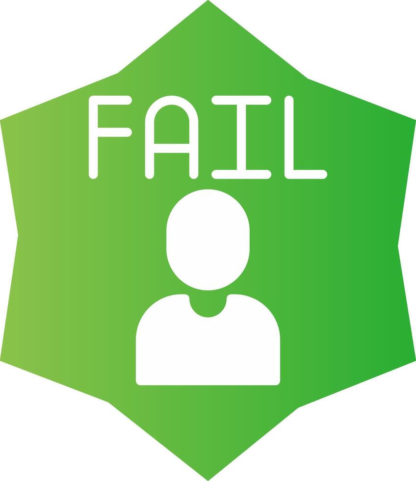 Fail Creative Icon Design vector