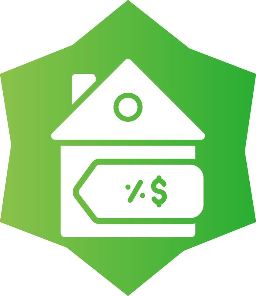 House Sale Creative Icon Design vector