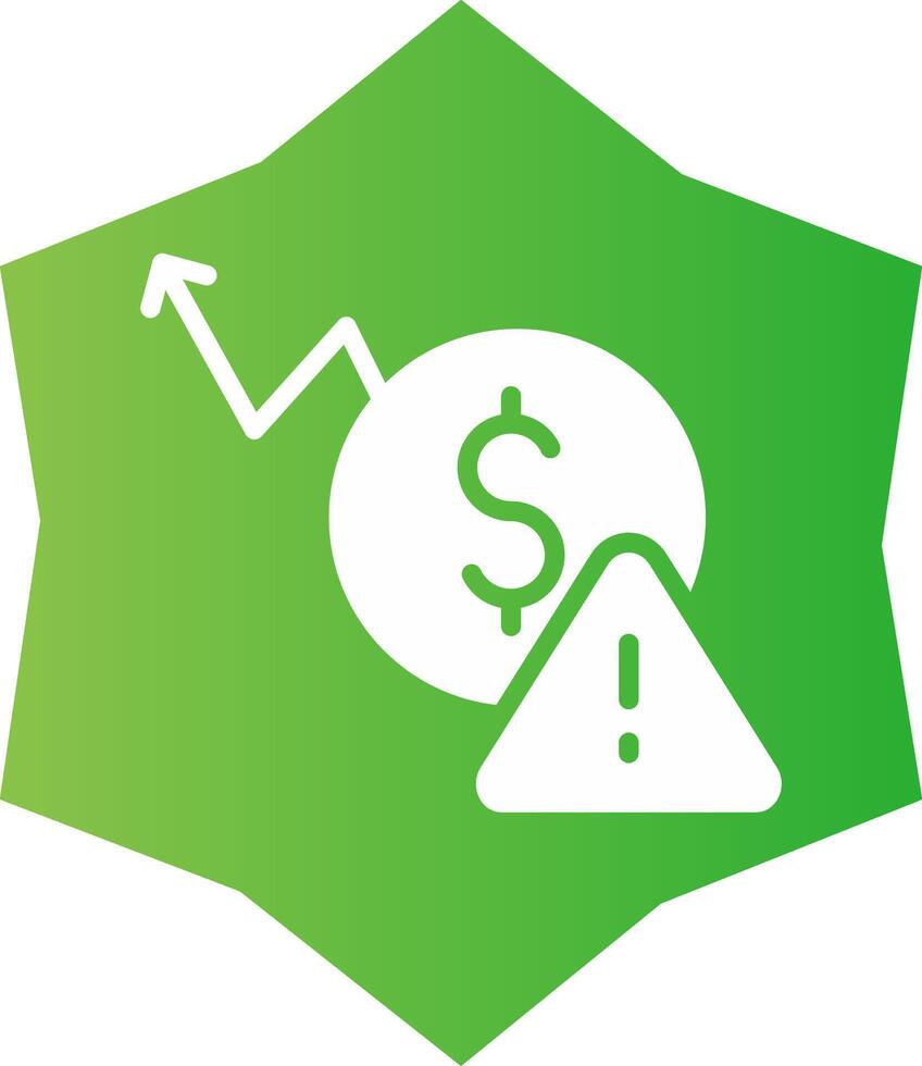 Macroeconomic Risk Creative Icon Design vector
