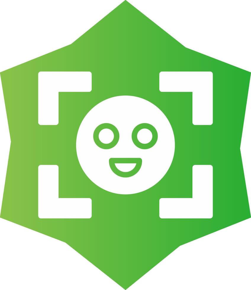 Face Detection Creative Icon Design vector