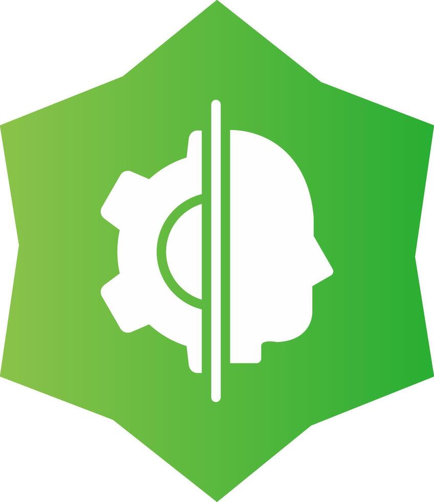 Artificial Intelligence Creative Icon Design vector