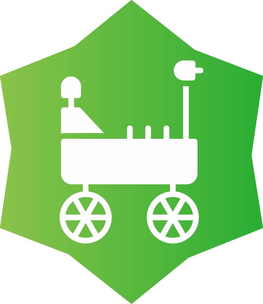 Mars Rover Creative Icon Design vector