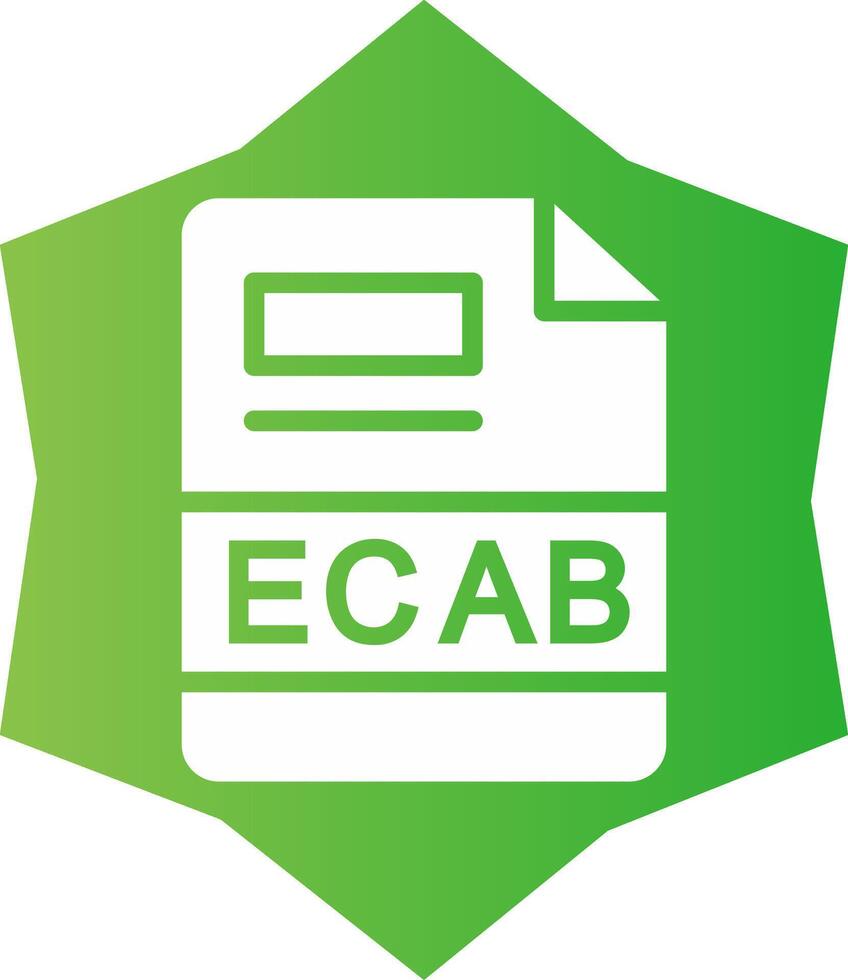 ecab creativo icono diseño vector