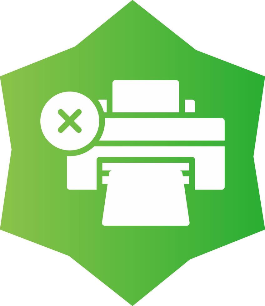 Printer Error Creative Icon Design vector