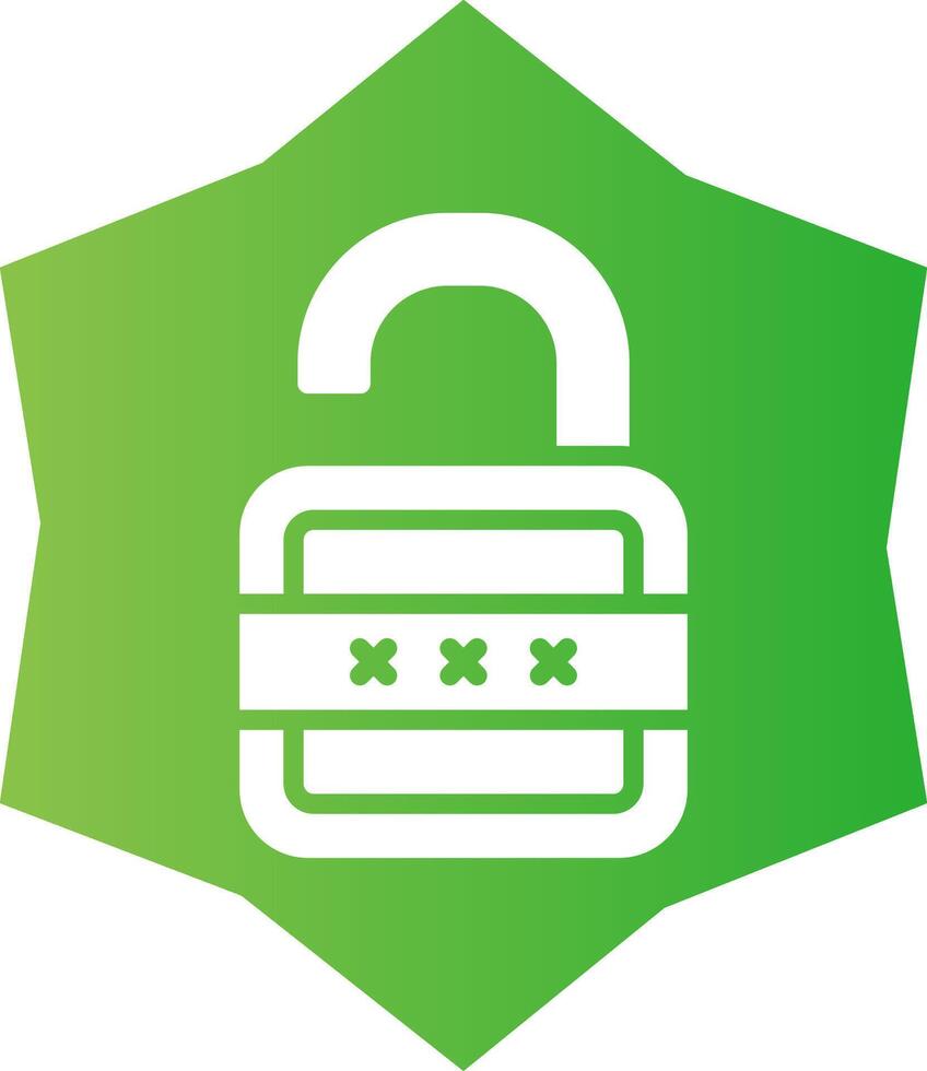 Lock Open Creative Icon Design vector
