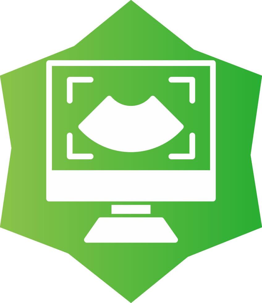 Ultrasound Creative Icon Design vector