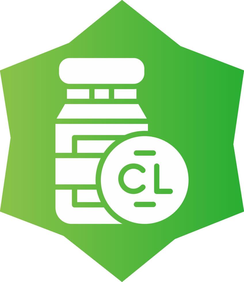 Chlorine Creative Icon Design vector