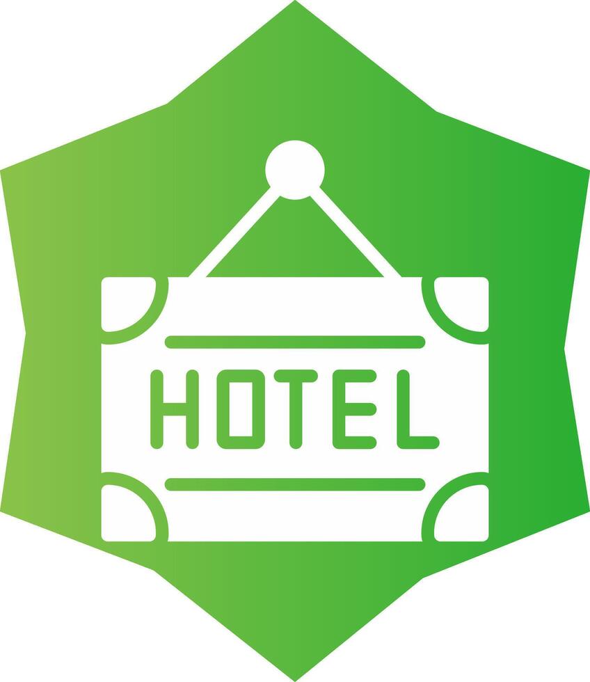 diseño de icono creativo de hotel vector