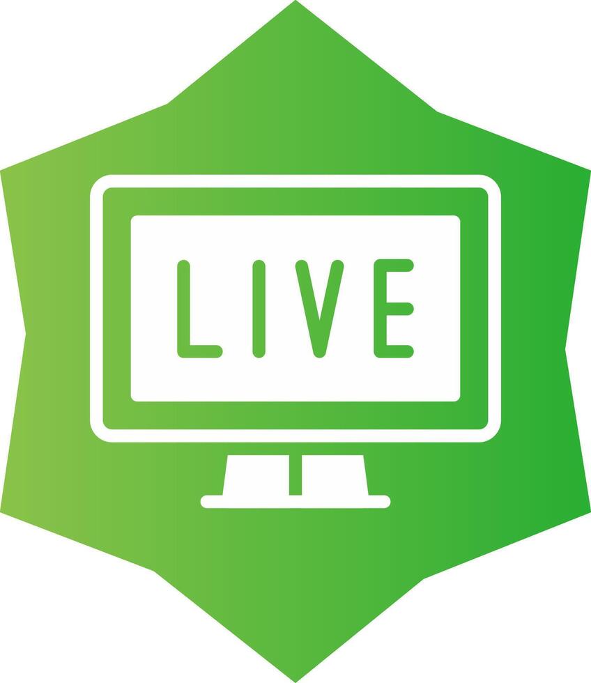 Live Streaming Creative Icon Design vector