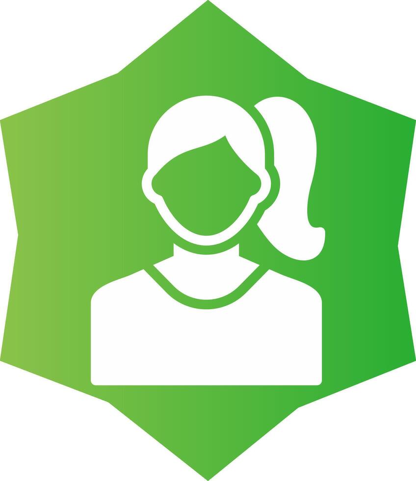 diseño de icono creativo de mujer vector