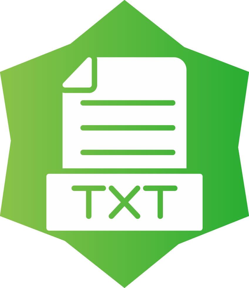 Txt Creative Icon Design vector