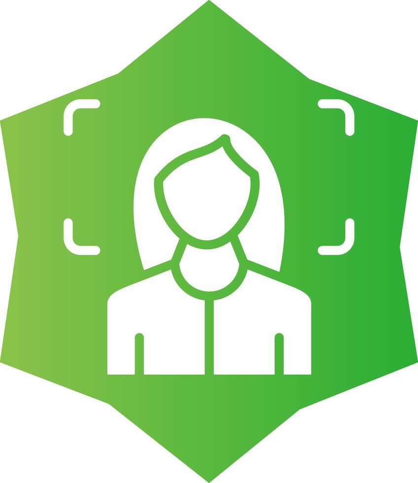 Facial Recognition Creative Icon Design vector