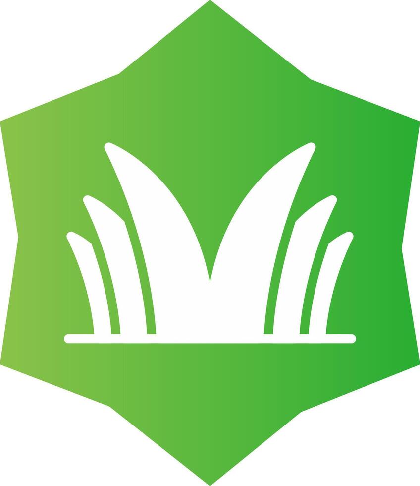 Grass Creative Icon Design vector