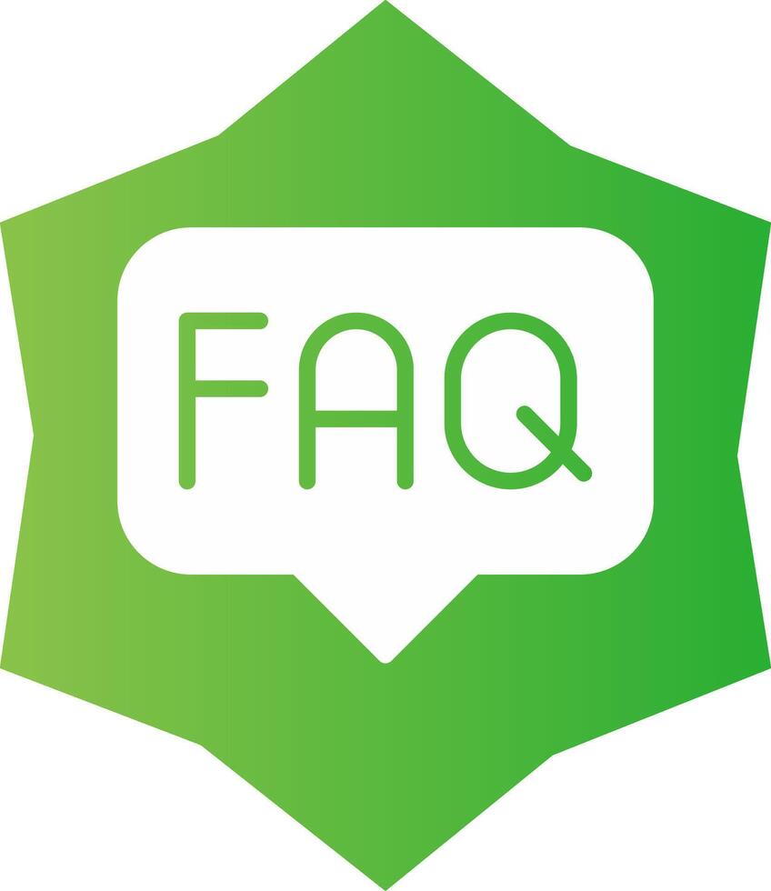 FAQ Creative Icon Design vector