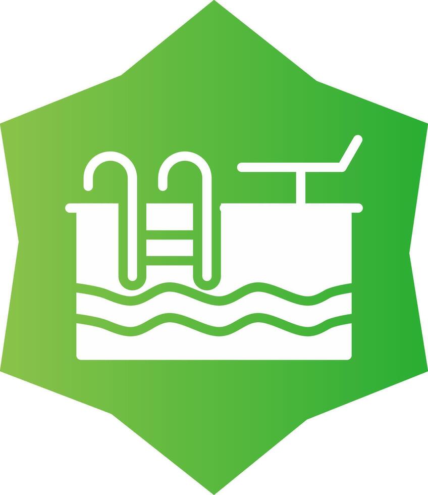 diseño de icono creativo de piscina vector