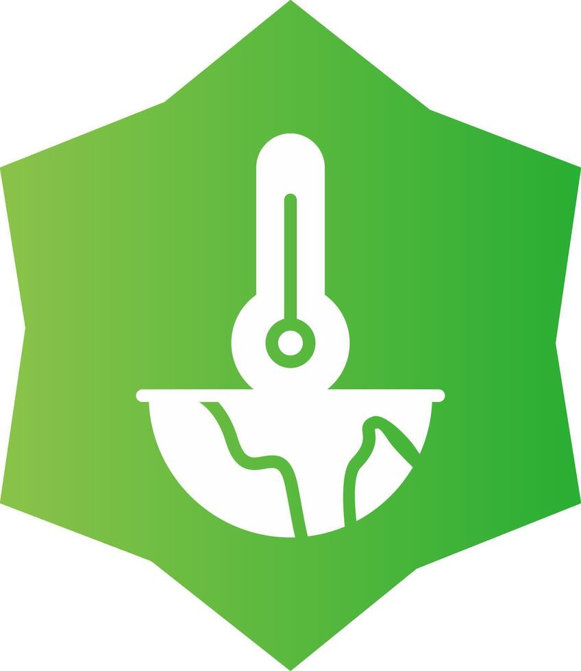 Global Warming Creative Icon Design vector